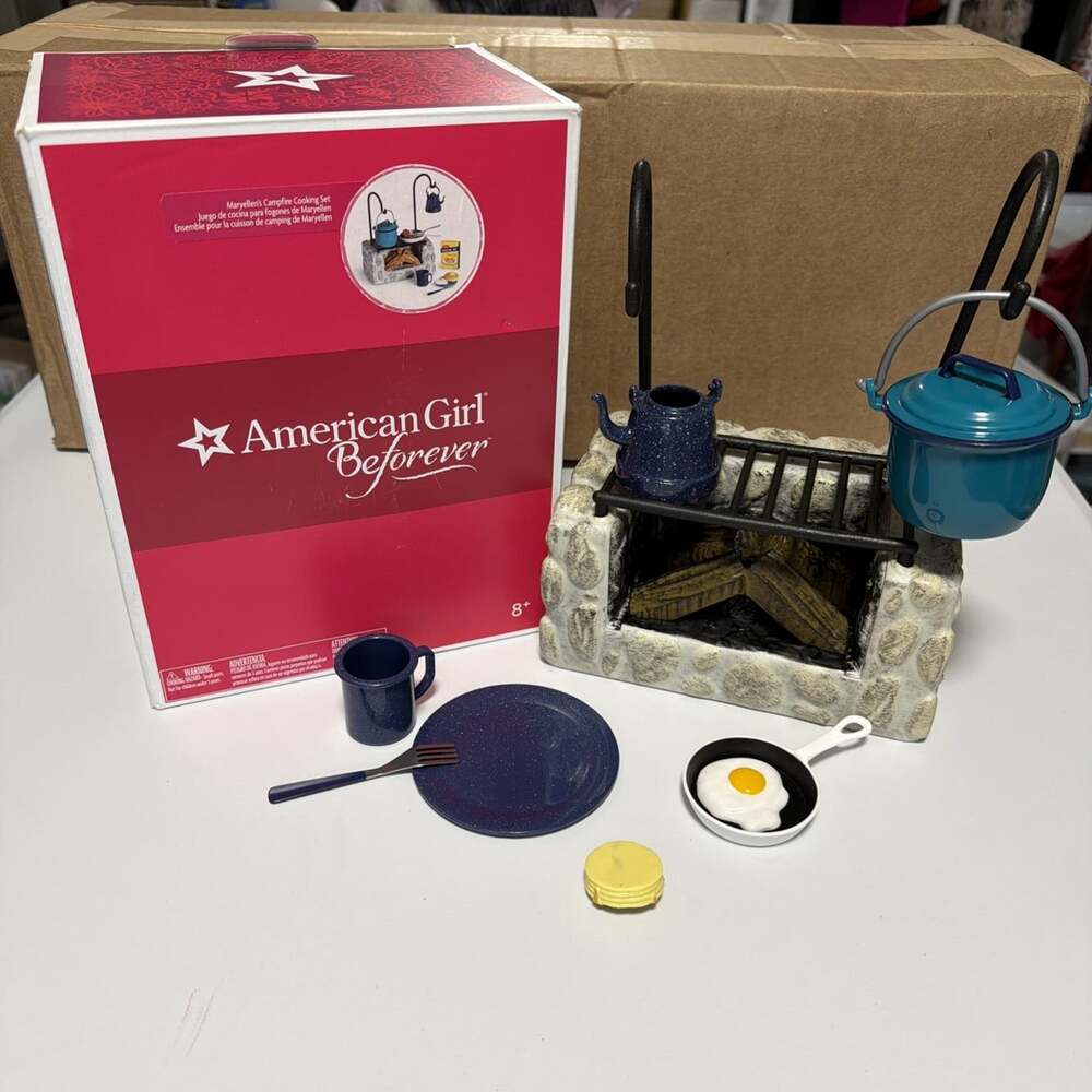 American Girl Maryellen's Campfire Cookout Set Retired incomplete